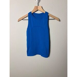 Lululemon Swiftly Tech High-Neck Tank Top 2.0 Race Length Poolside Blue Size 0